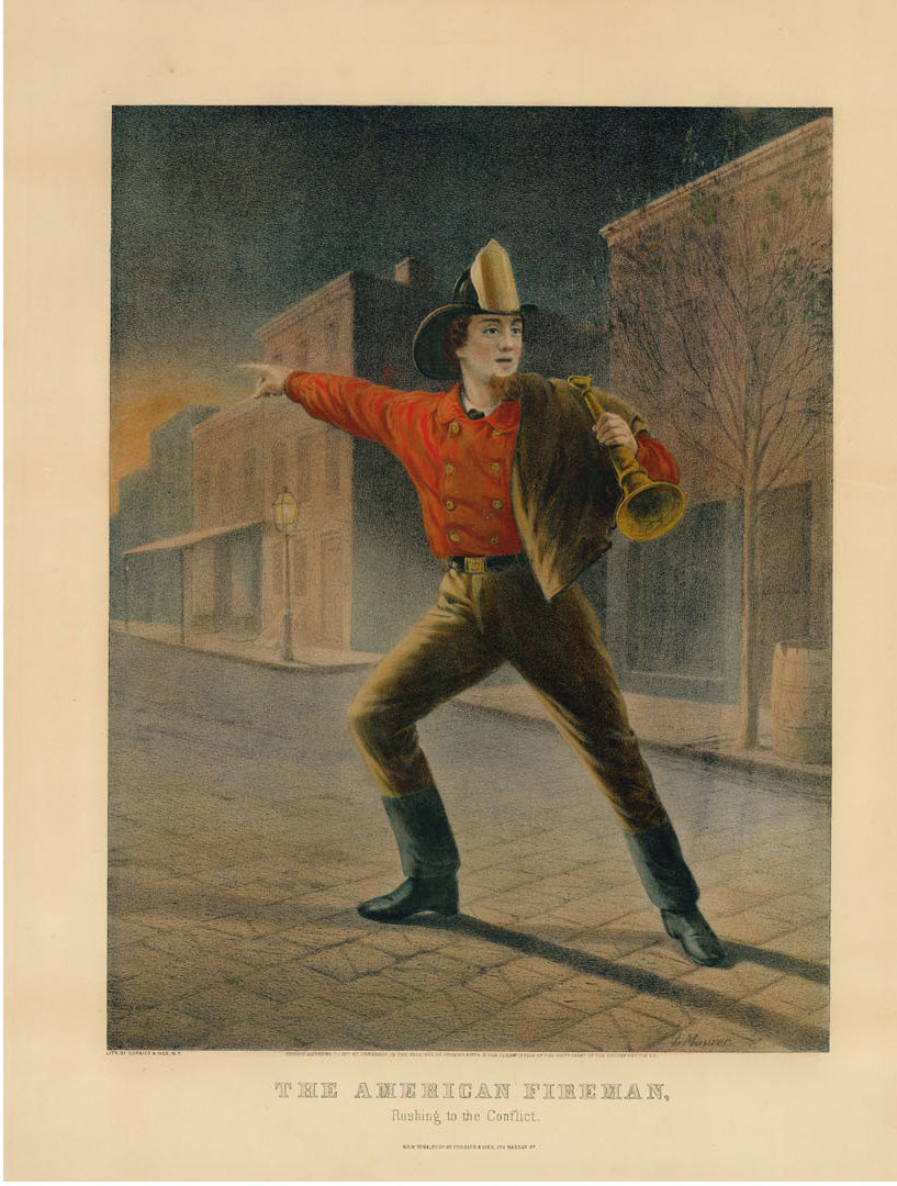 The American Fireman. Set of Four