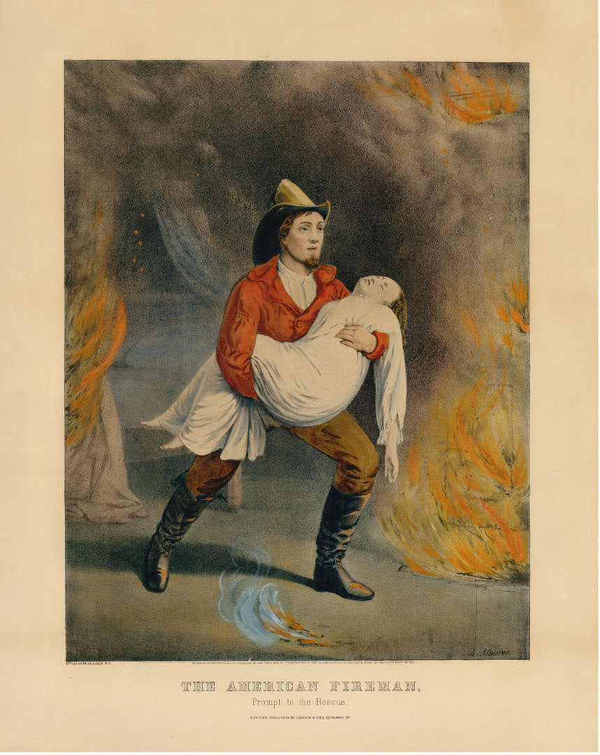 The American Fireman.  Set of Four