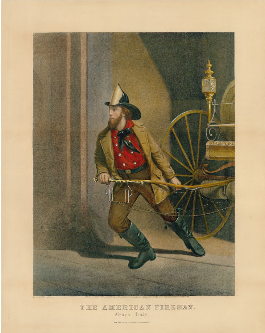 The American Fireman.  Set of Four